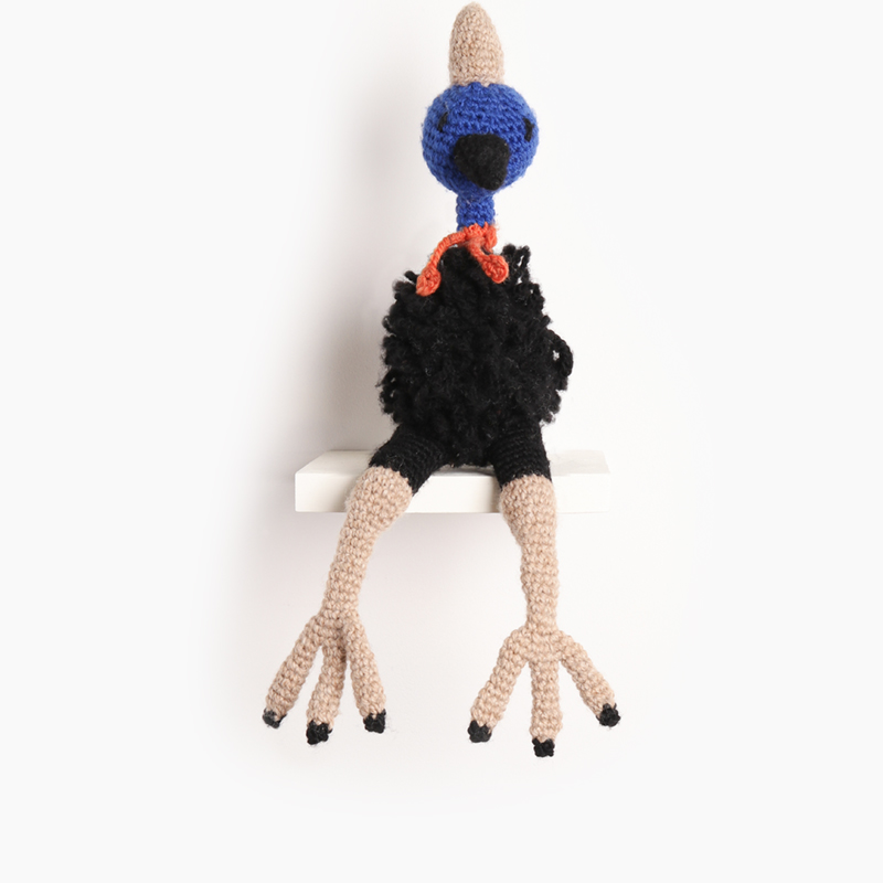 cassowary bird crochet amigurumi project pattern kerry lord Edward's menagerie